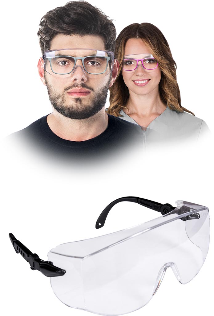 Okulary Ochronne REIS transparentno-czarne