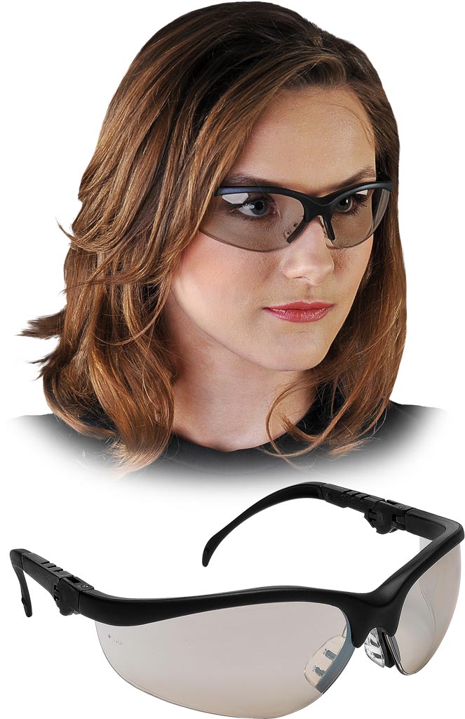 Okulary Ochronne MCR lustrzano transparentno-czarne