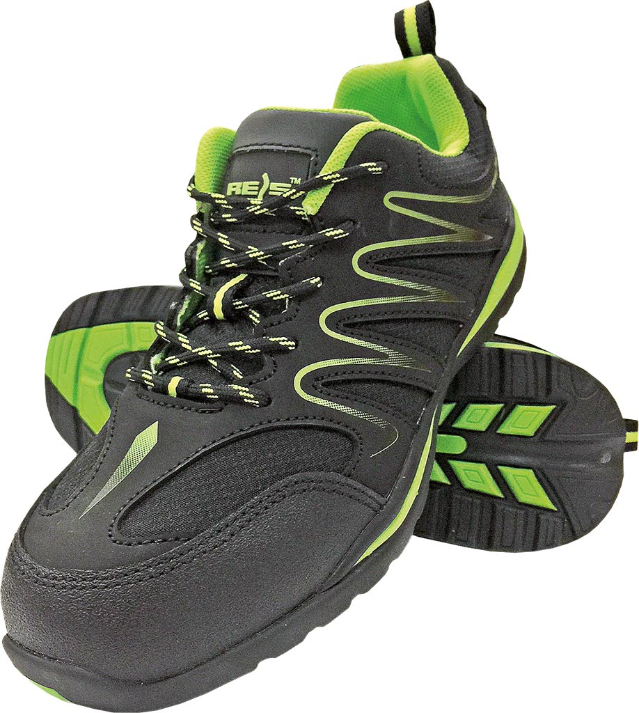BUTY Zawodowe REIS czarno-zielone