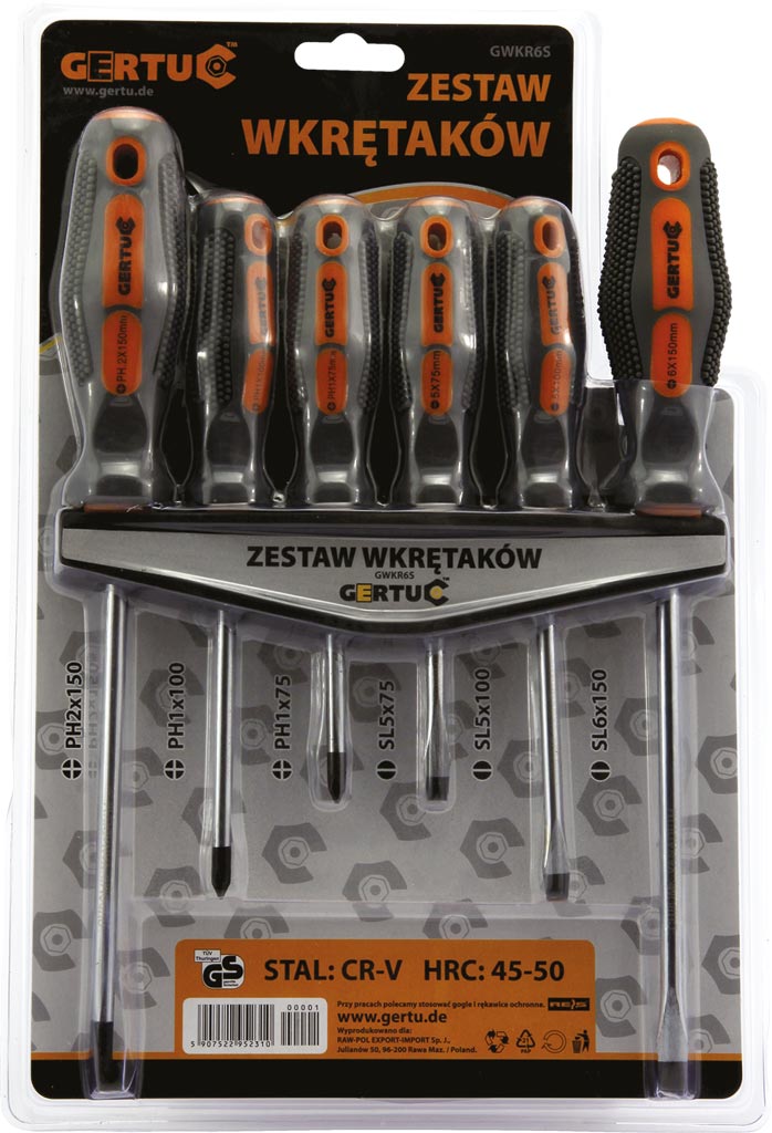 Zestaw Wkrętaków GERTU