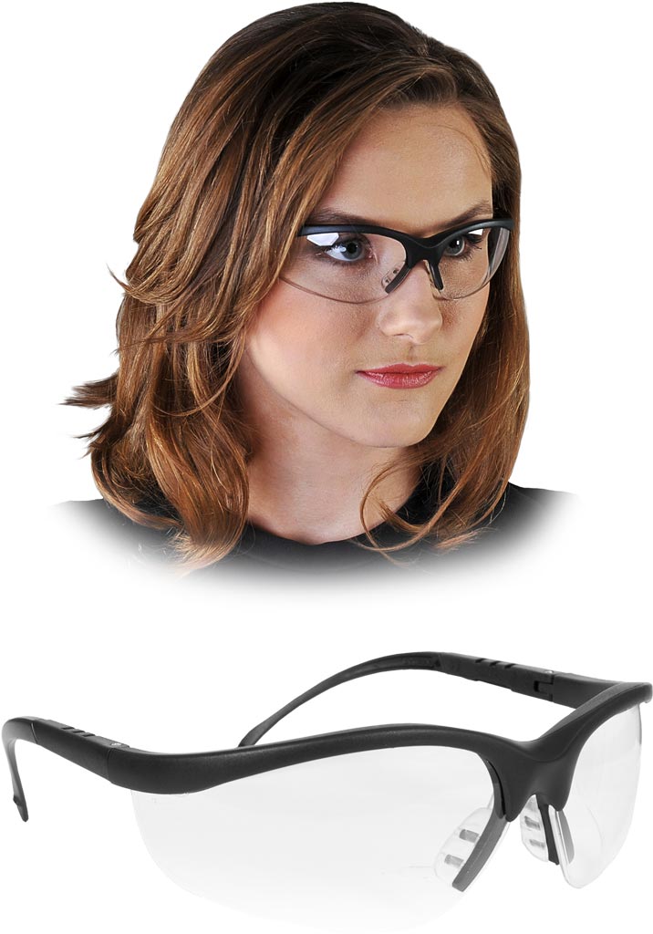 Okulary Ochronne MCR transparentno-czarne
