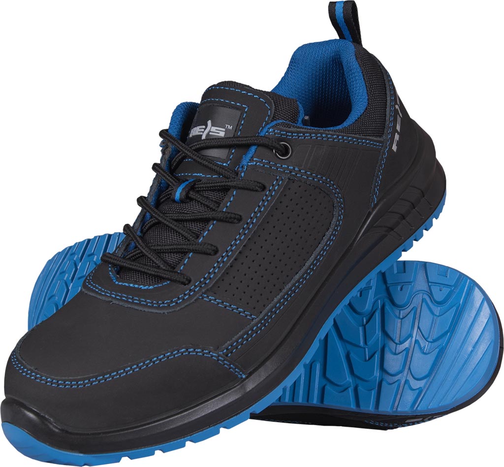 BUTY Bezpieczne REIS czarno-niebieskie