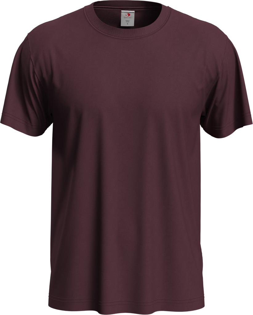T-shirt STEDMAN czerwony bordo