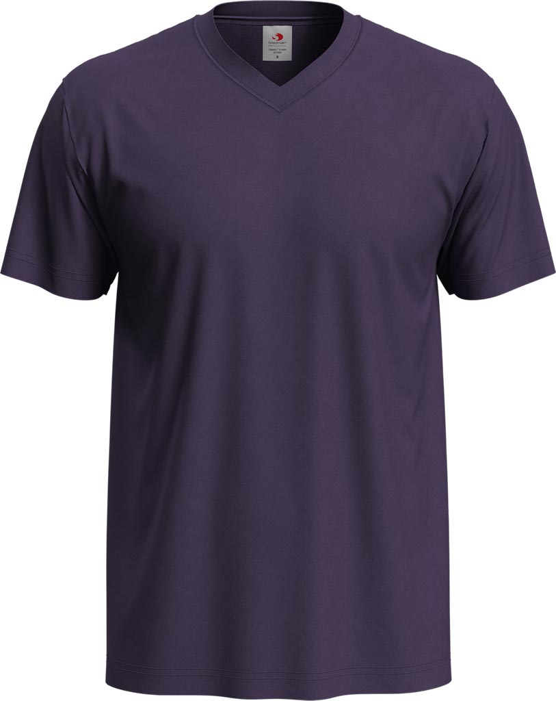 T-shirt Męski STEDMAN jagodowy deep