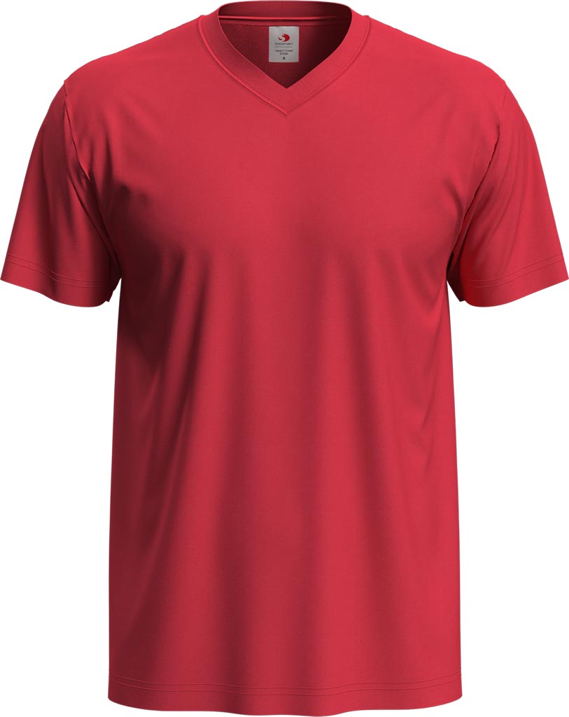 T-shirt Męski STEDMAN czerwony szkarłatny