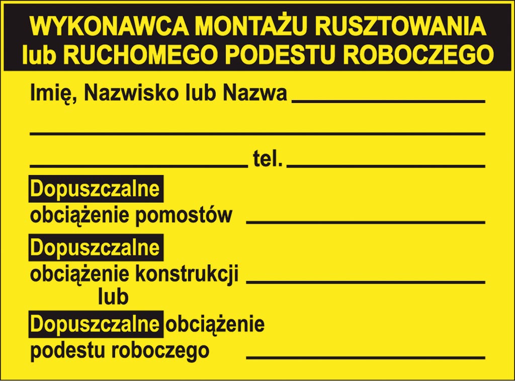 ZNAK Bezpieczeństwa ANRO