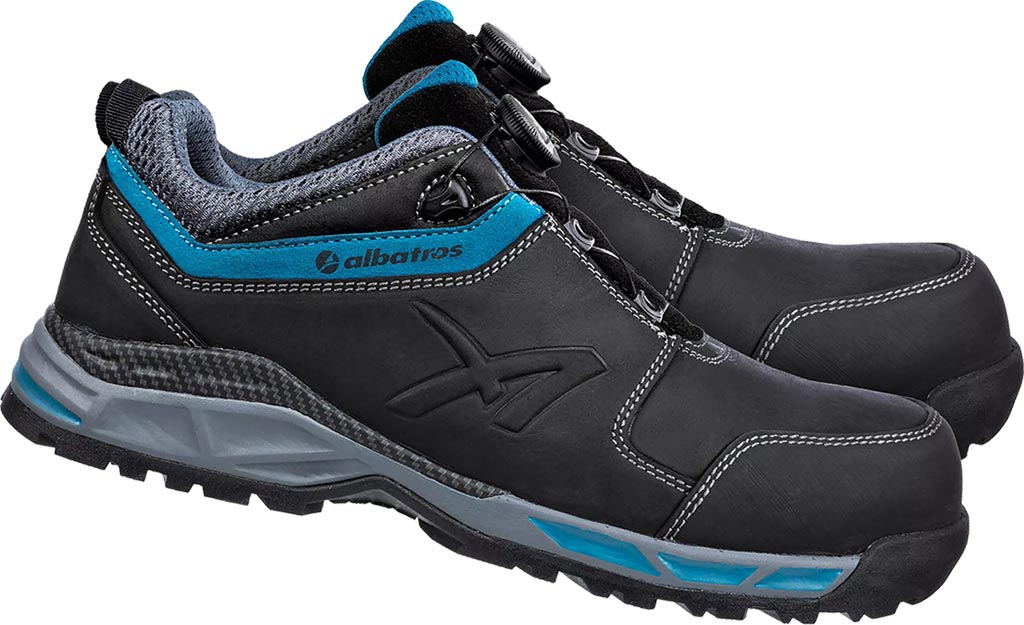BUTY Bezpieczne ALBATROS czarno-niebieskie