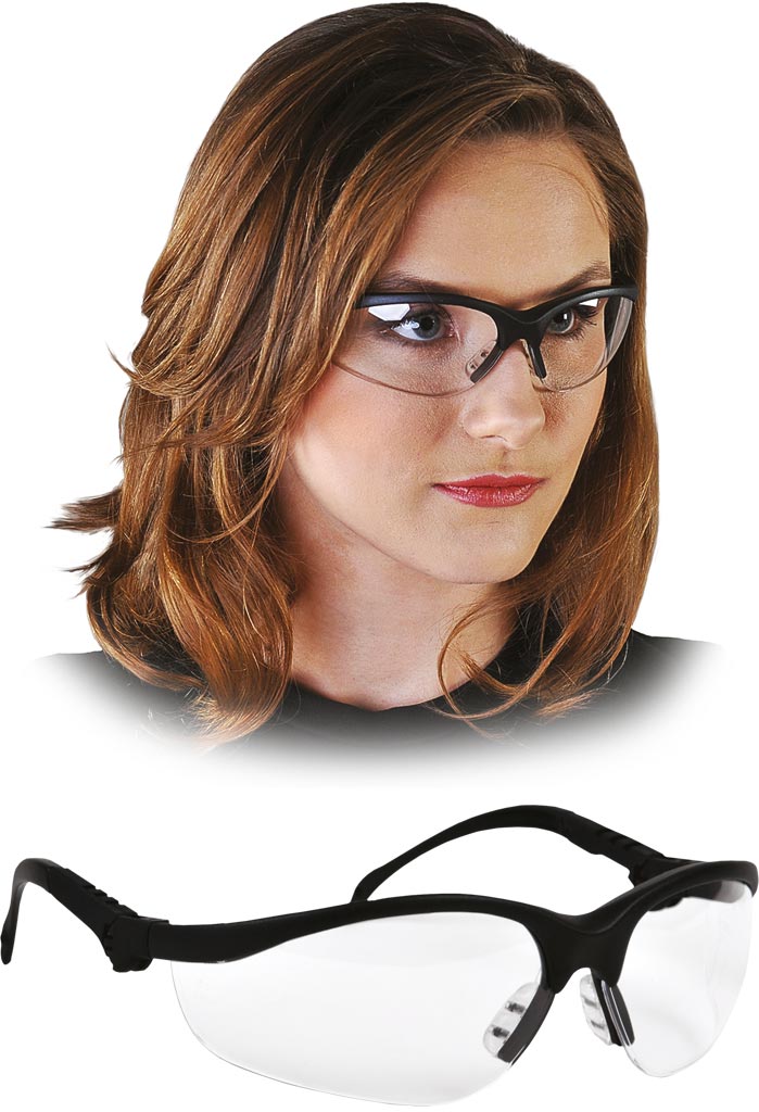Okulary Ochronne MCR transparentno-czarne