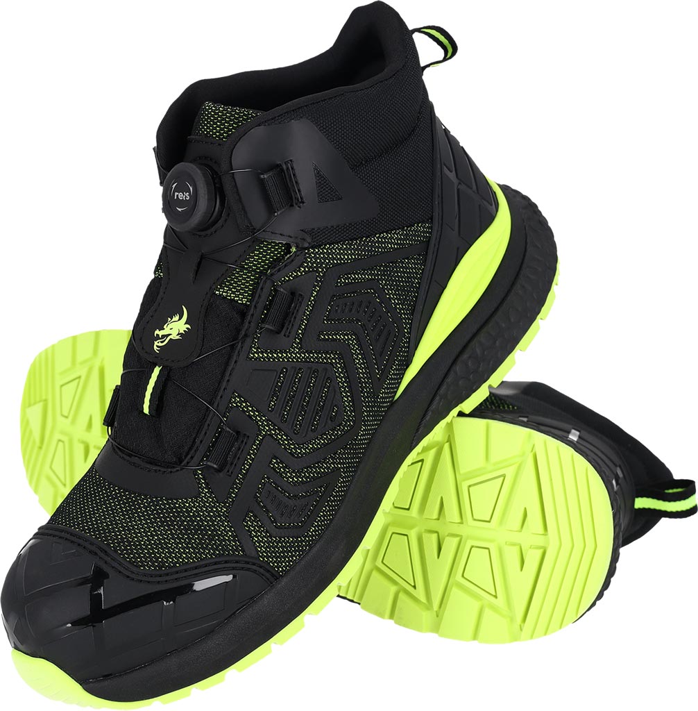 BUTY Bezpieczne REIS czarno-seledynowe
