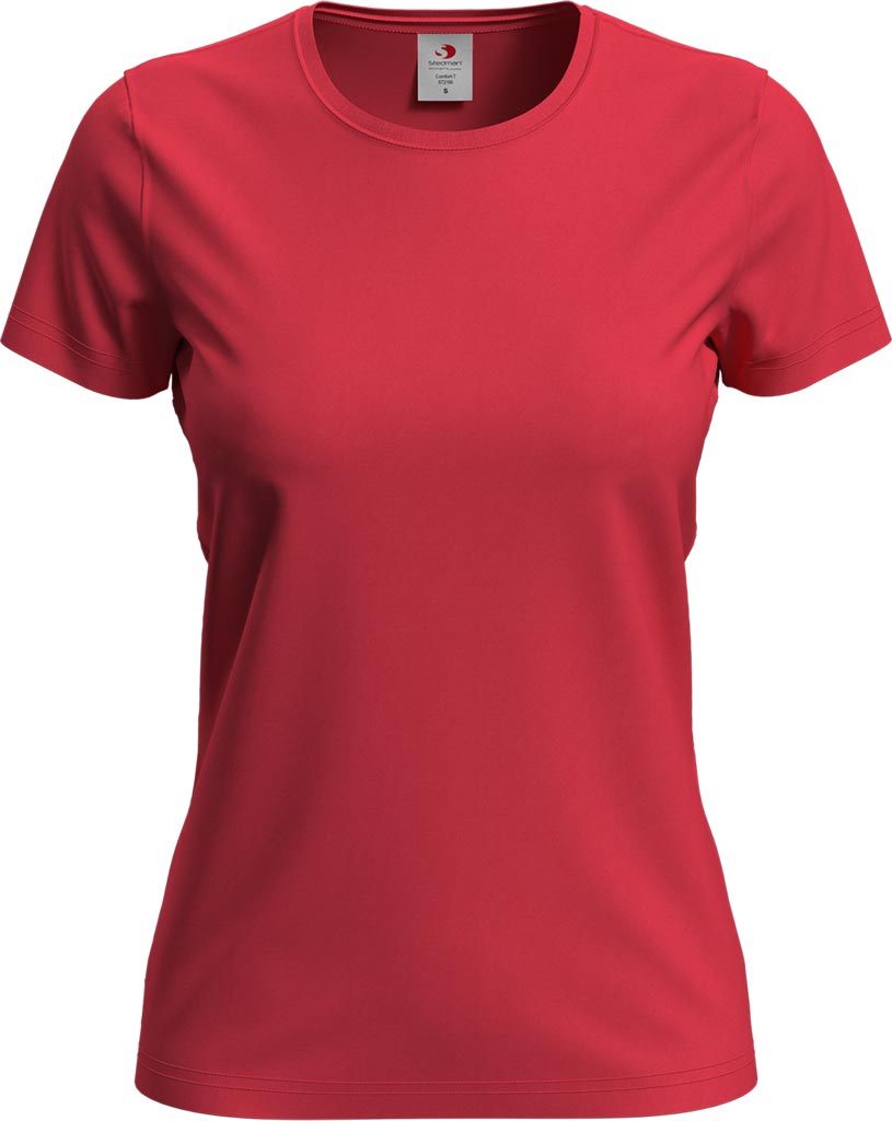 T-shirt Damski STEDMAN czerwony szkarłatny