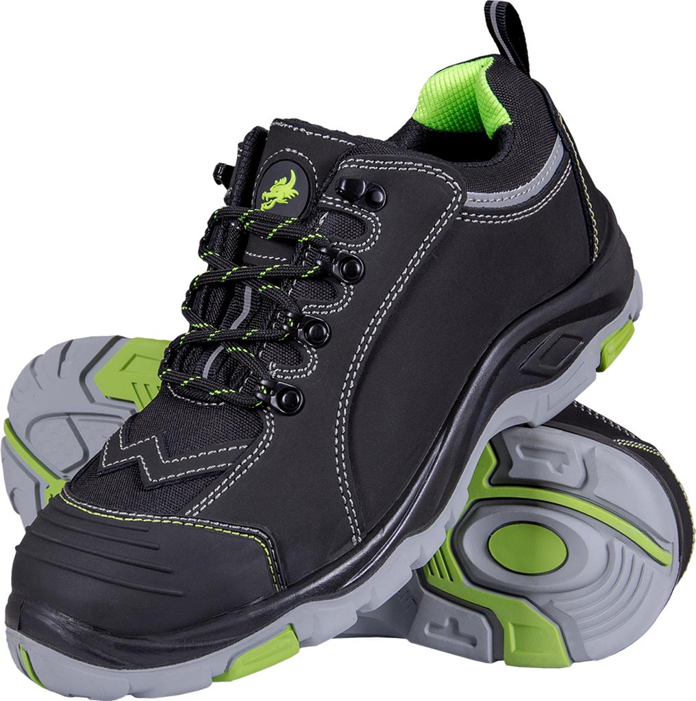 BUTY Bezpieczne REIS czarno-szaro-zielone