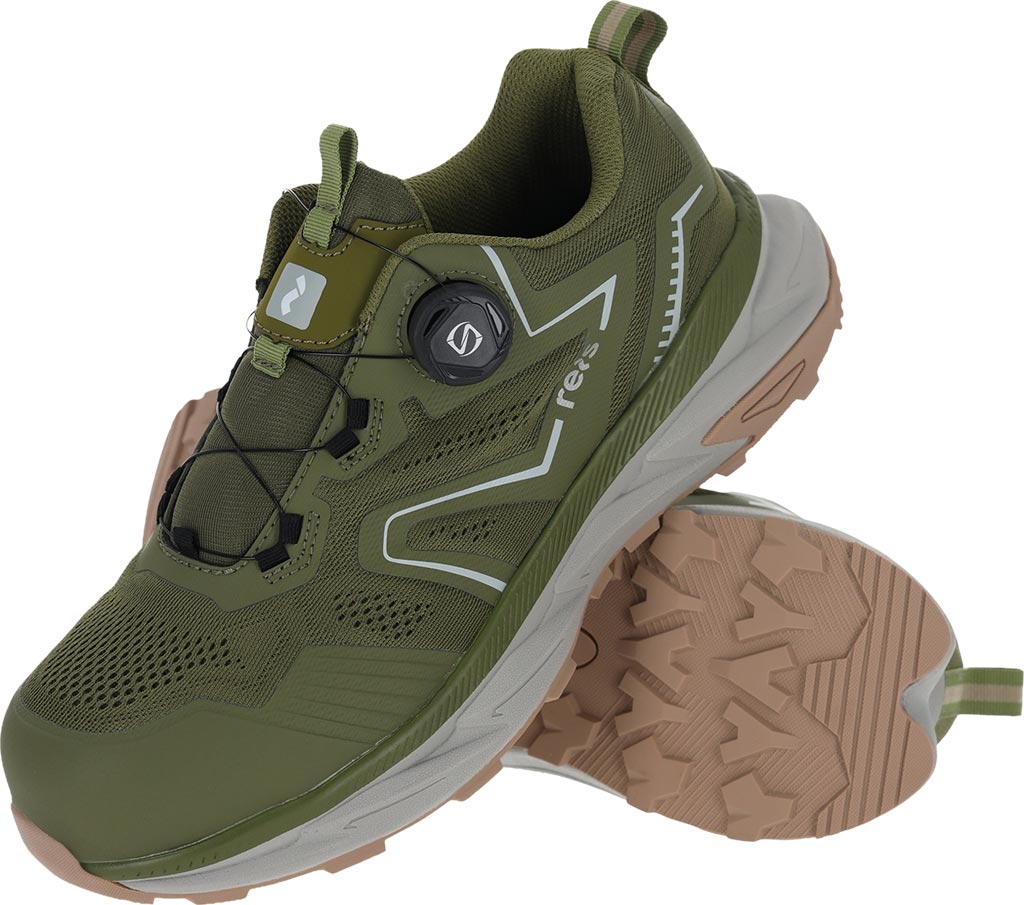 BUTY Bezpieczne REIS zielono-jasnoszare