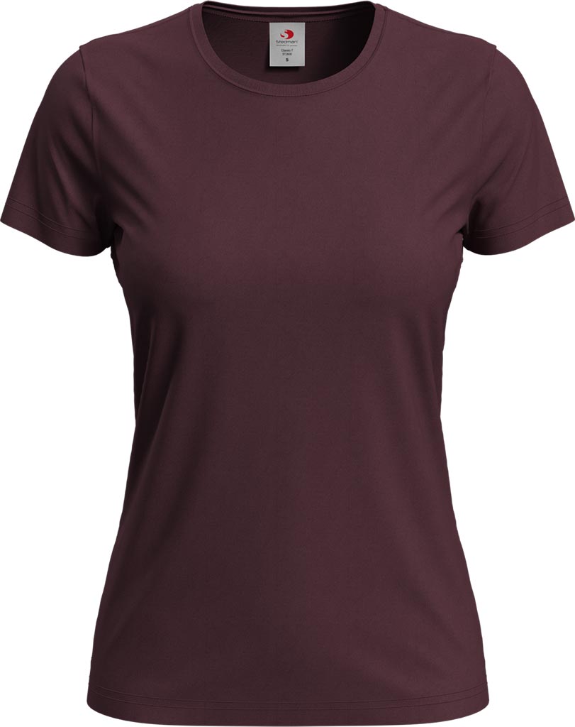 T-shirt Damski STEDMAN czerwony bordo