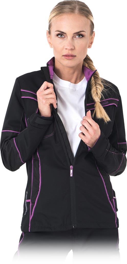 Bluza Ochronna L.HOLLMAN czarno-różowa