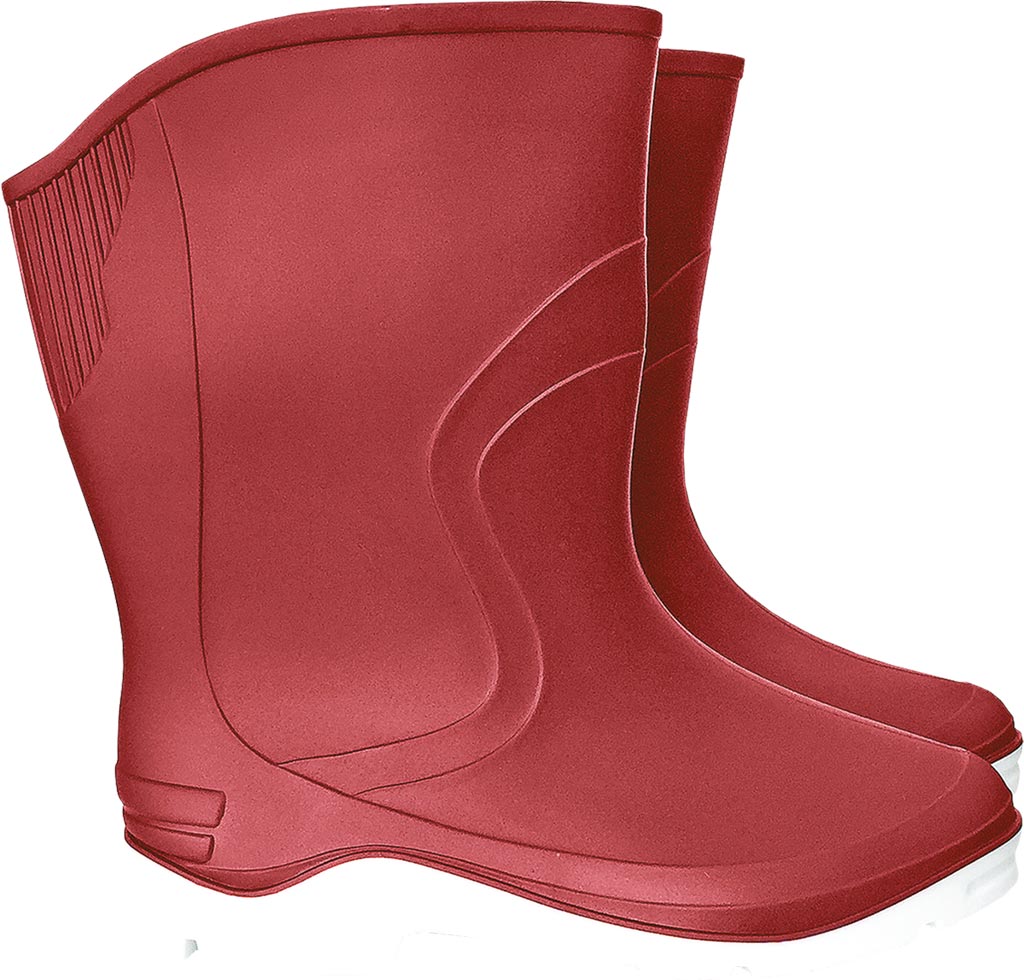 BUTY z PCV REIS burgundowe