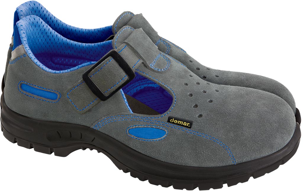 BUTY Bezpieczne DEMAR szaro-niebieskie