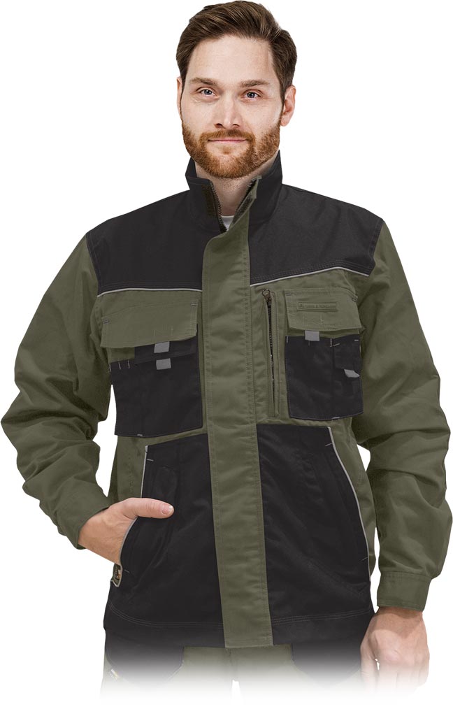 Bluza Ochronna L.HOLLMAN khaki-czarno-szara