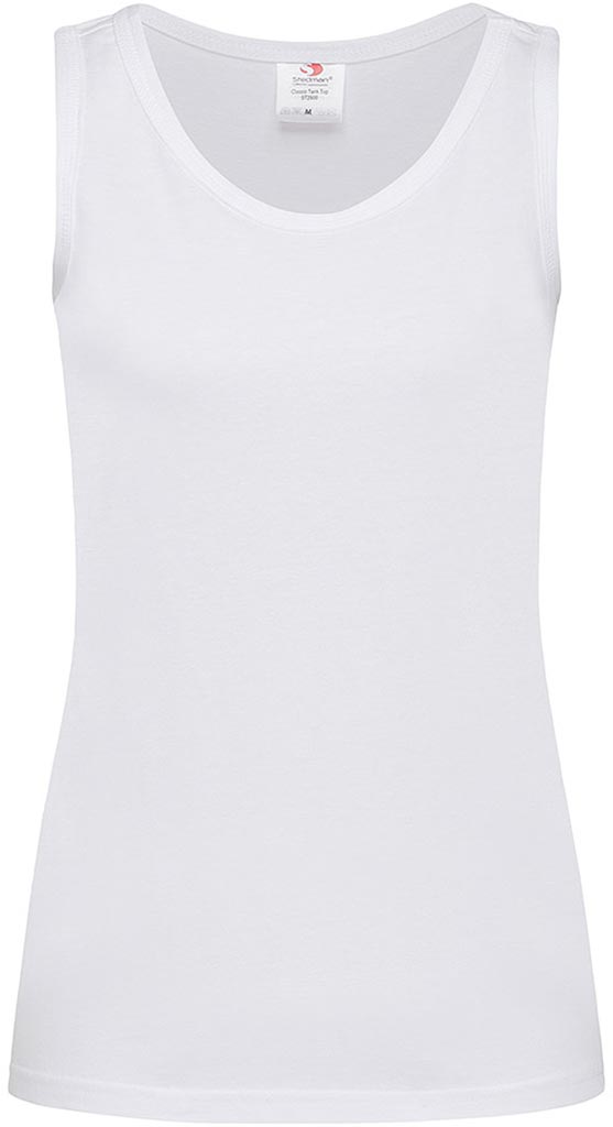 T-shirt Damski bez Rękawów STEDMAN biały