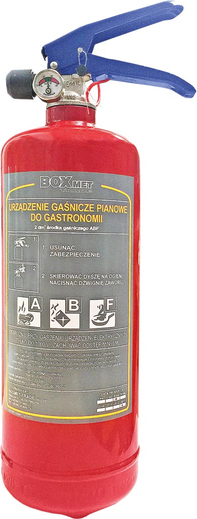 Urządzenie Gaśnicze 2 KG BOXMET TRADE czerwone