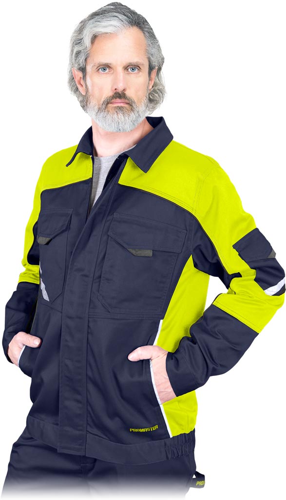 Bluza Ochronna REIS granatowo-żółto-szara