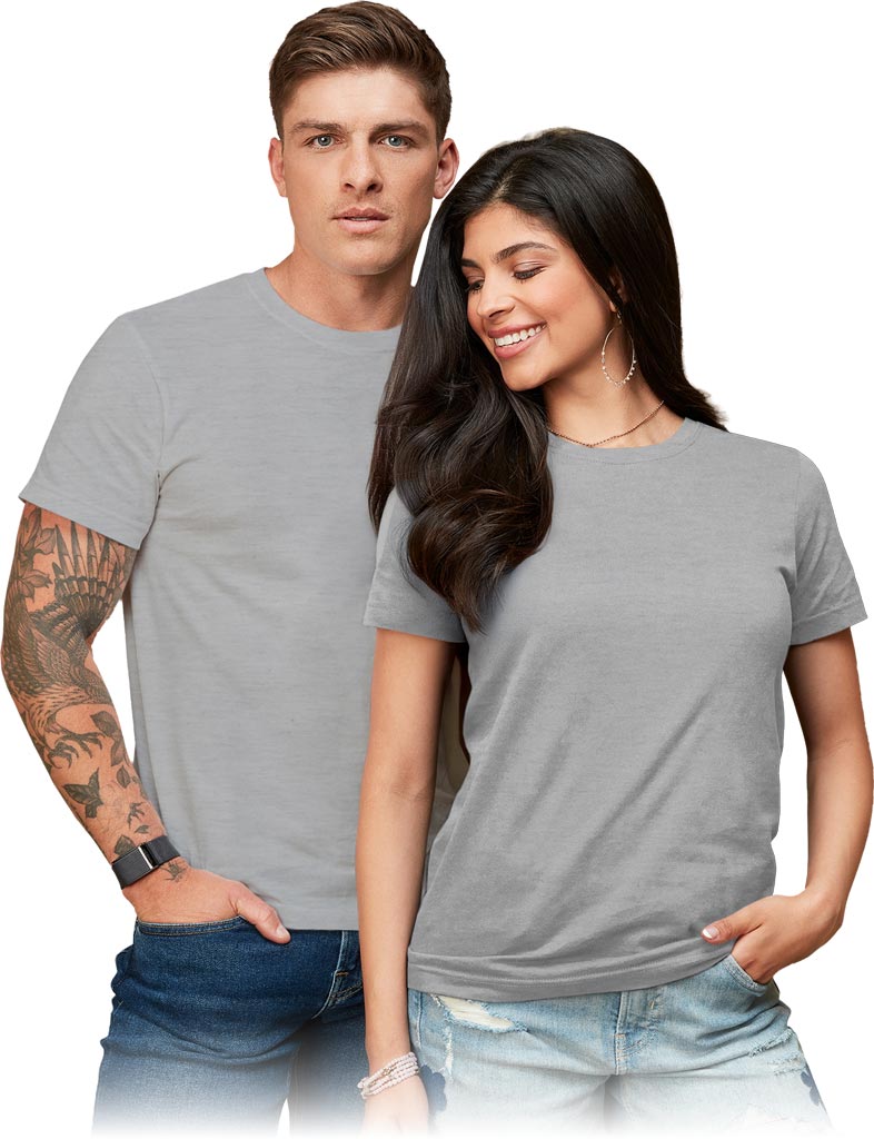 T-shirt STEDMAN szary heather