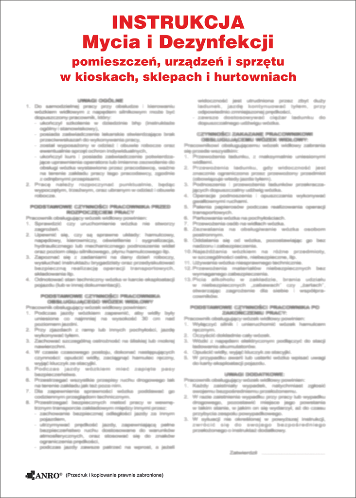 ZNAK Bezpieczeństwa ANRO