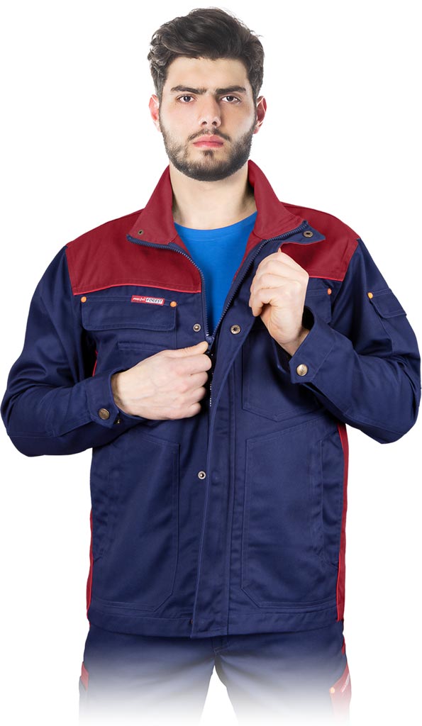 Bluza Ochronna REIS granatowo-ciemnoczerwona