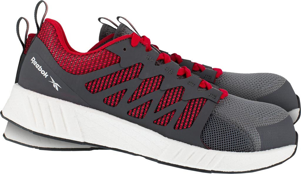 BUTY Bezpieczne REEBOK szaro-czerwone