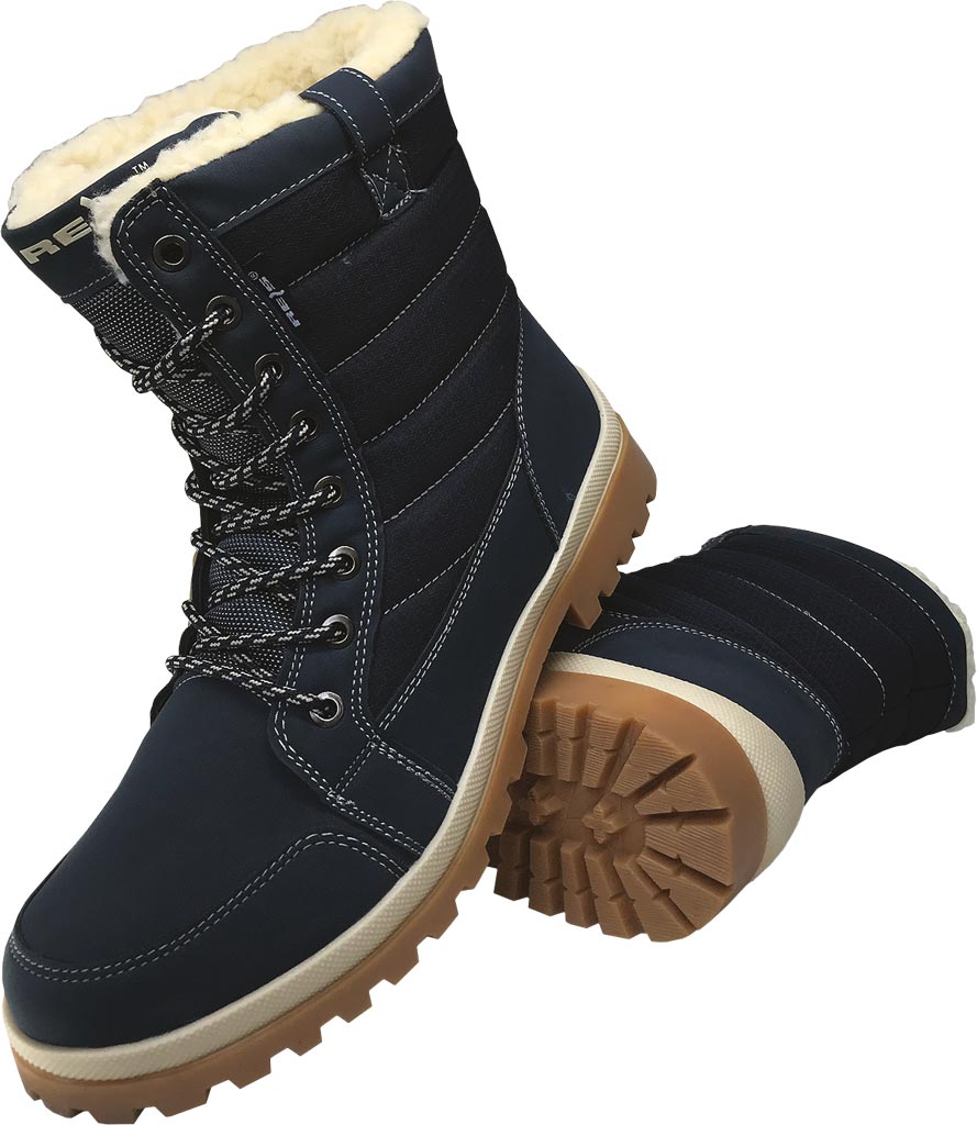 BUTY Zimowe REIS granatowe
