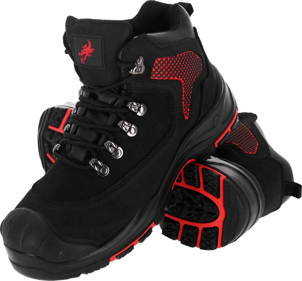 BUTY Bezpieczne REIS czarno-czerwone