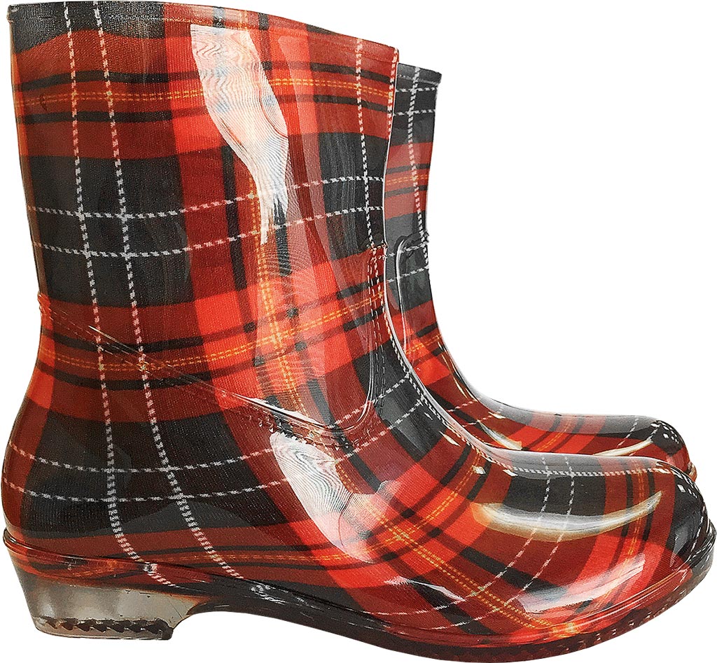 BUTY z PCV REIS czerwono-czarne