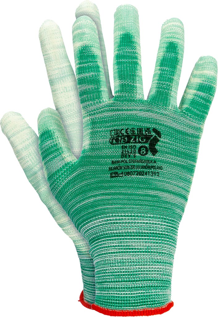 Rękawice Ochronne REIS zielono-białe