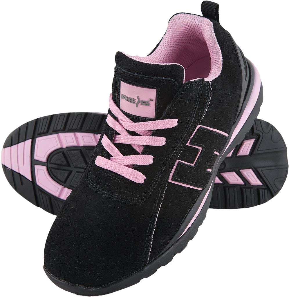 BUTY Bezpieczne REIS czarno-różowe