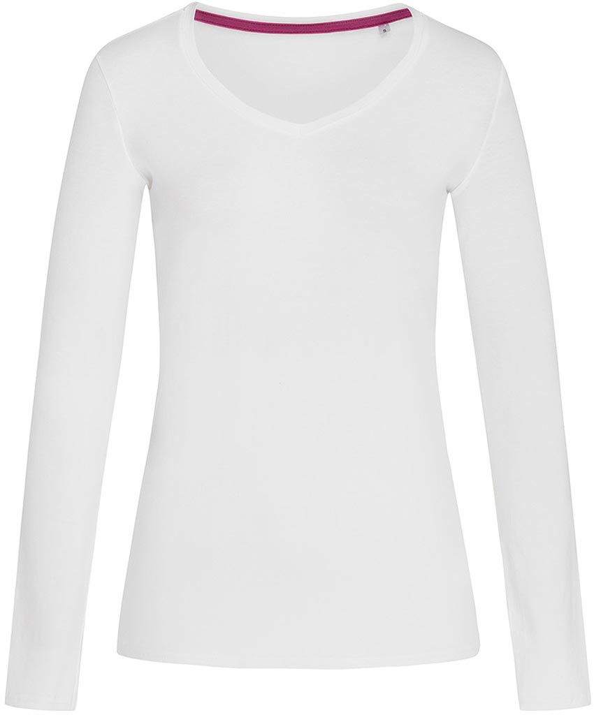 T-shirt Damski z Długim Rękawem STEDMAN biały