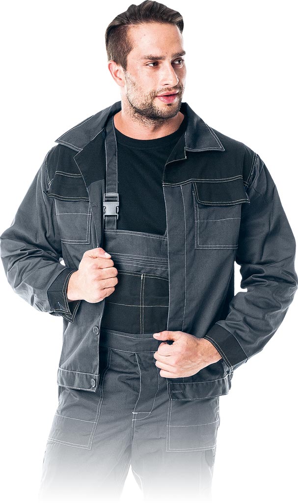 Bluza Ochronna REIS szaro-czarna