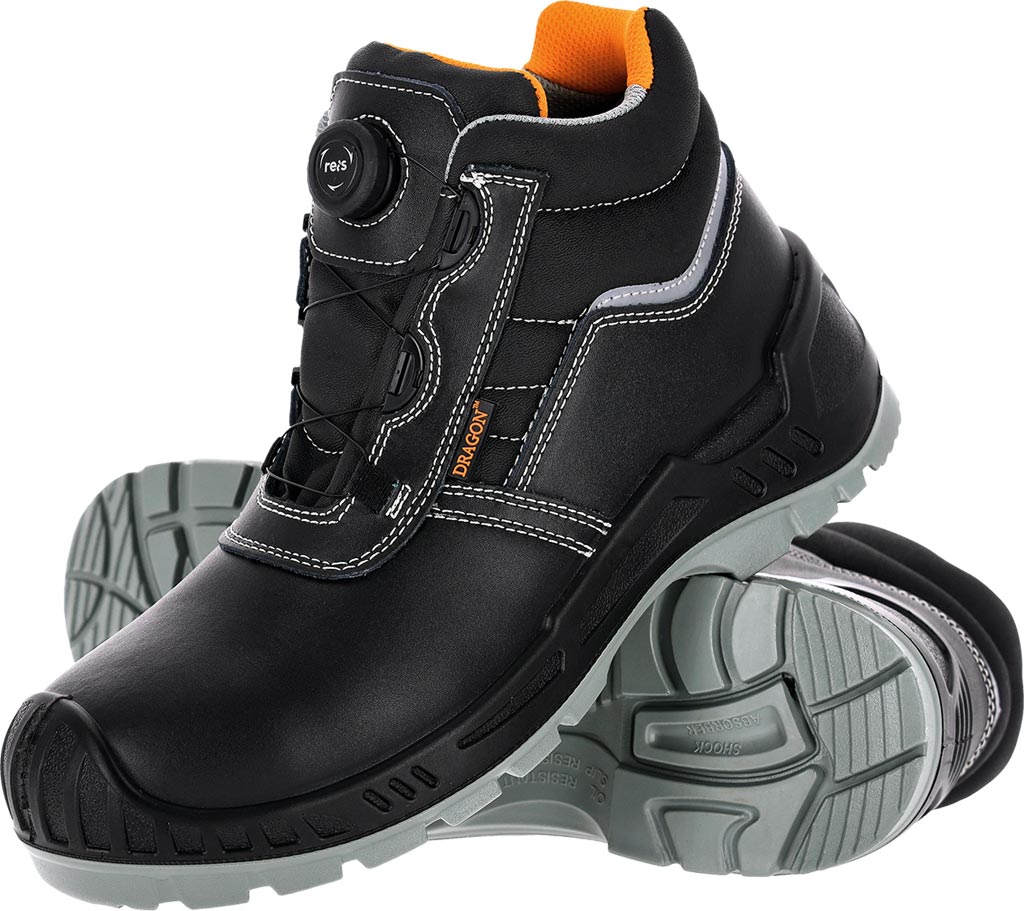 BUTY Bezpieczne REIS czarno-pomarańczowe