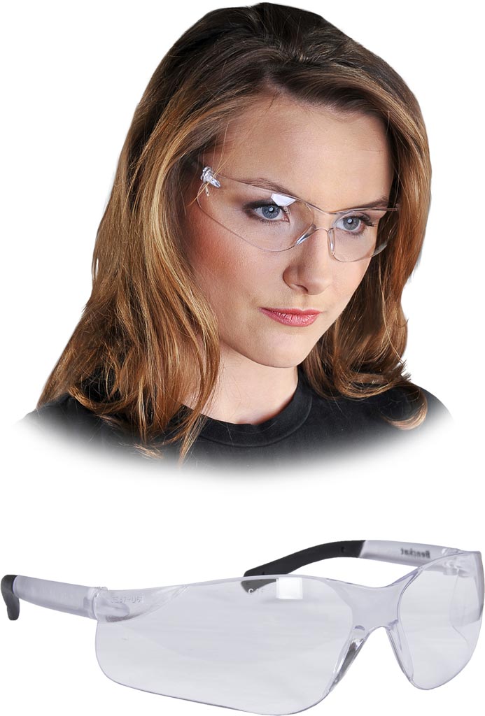 Okulary Ochronne MCR transparentno-czarne