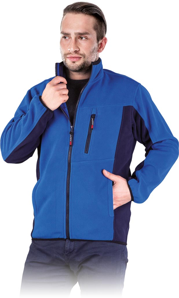 Bluza z Polaru Ochronna REIS niebiesko-granatowa