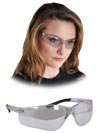 Okulary Ochronne MCR lustrzano transparentno-czarne