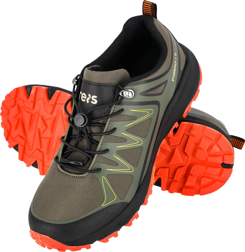 BUTY Sportowe REIS zielono-czarno-pomarańczowe