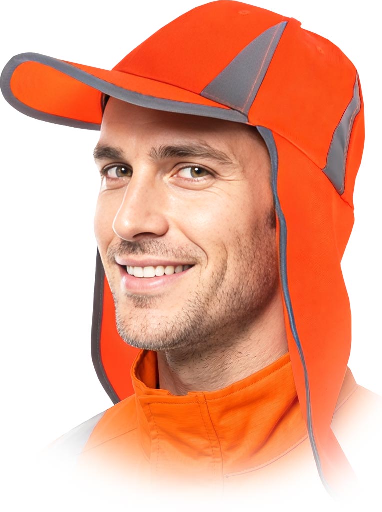 Czapka Ochronna REIS pomarańczowa