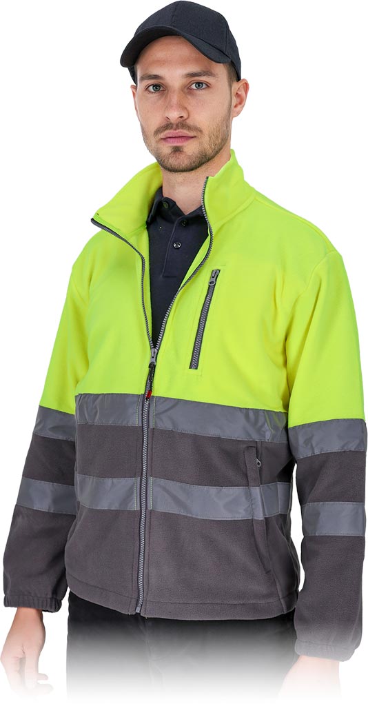 Bluza Ochronna z Polaru REIS żółto-szara