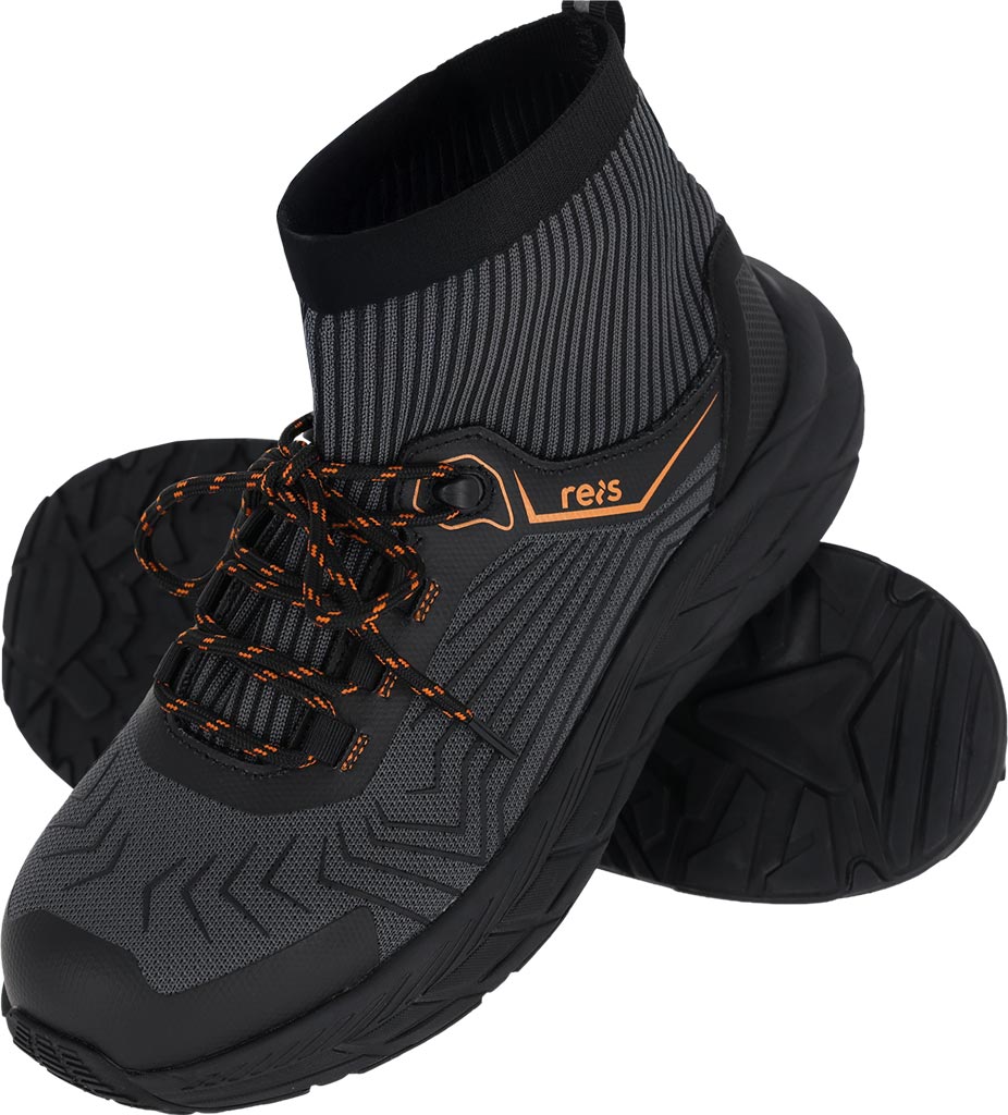 BUTY Bezpieczne REIS stalowo-czarno-pomarańczowe