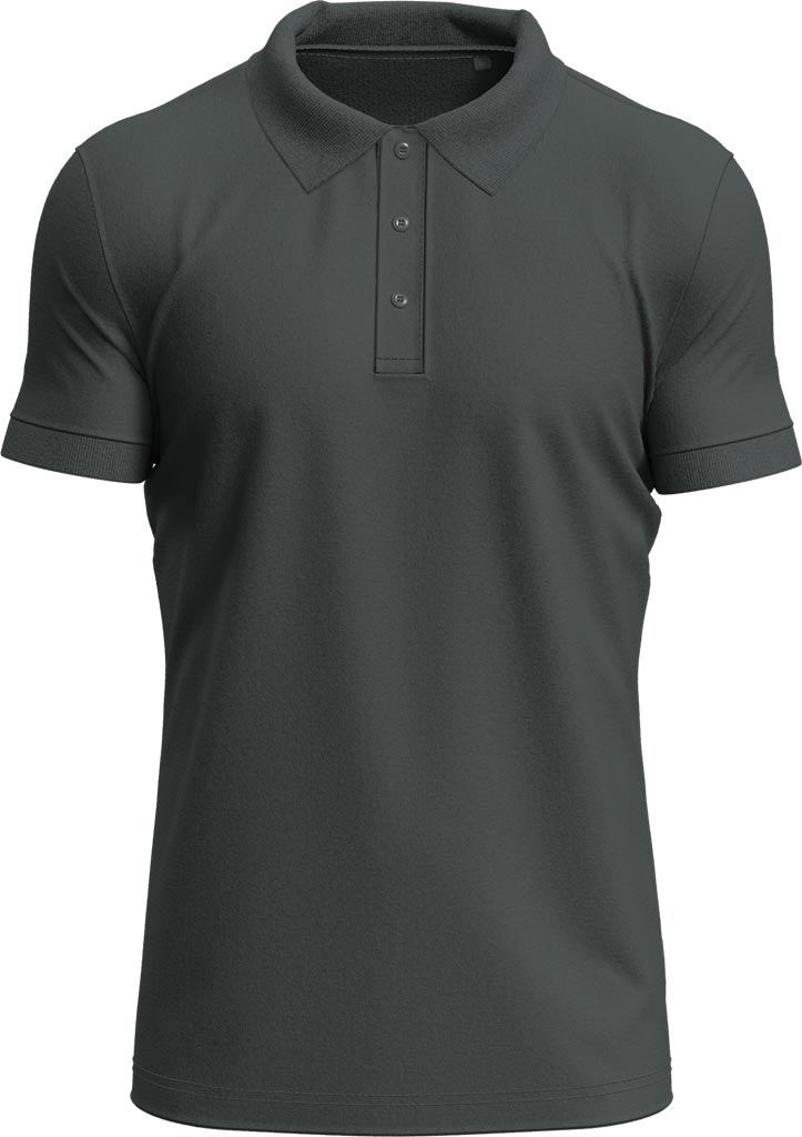 POLO Męskie STEDMAN szary slate