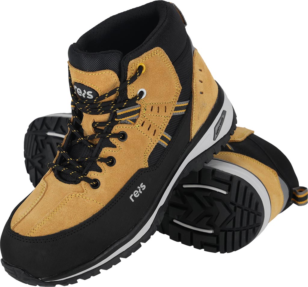 BUTY Bezpieczne REIS czarno-miodowo-szare