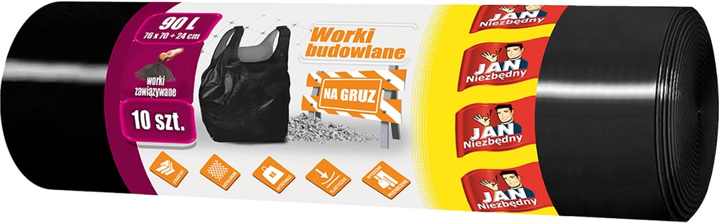 Worki na GRUZ JAN NIEZBĘDNY czarny