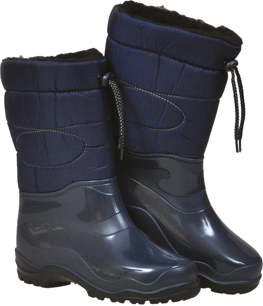 BUTY Ocieplane FAGUM-STOMIL czarno-granatowe