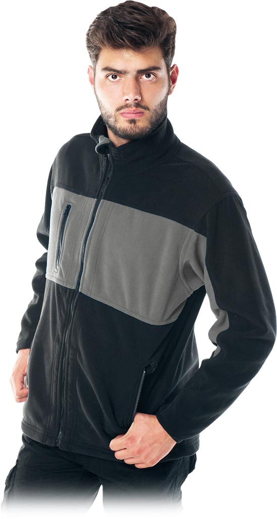 Bluza Ochronna z Polaru REIS szaro-czarna