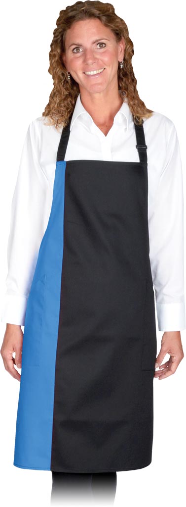 Fartuch Link Kitchen Wear czarno-niebieski midblue