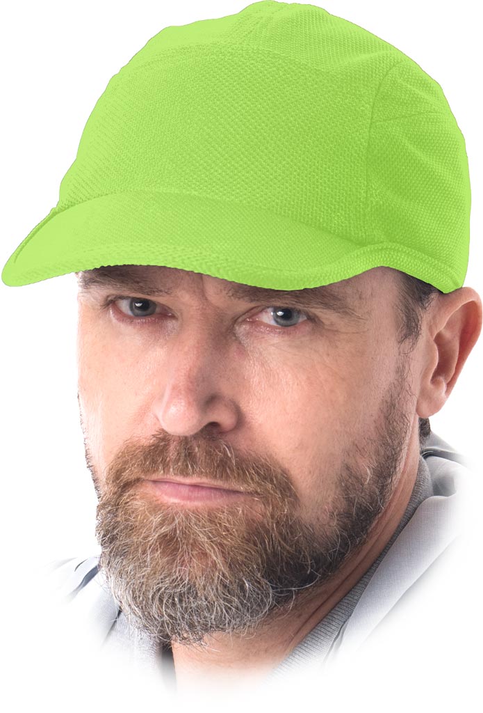 Czapka Ochronna REIS limonkowa